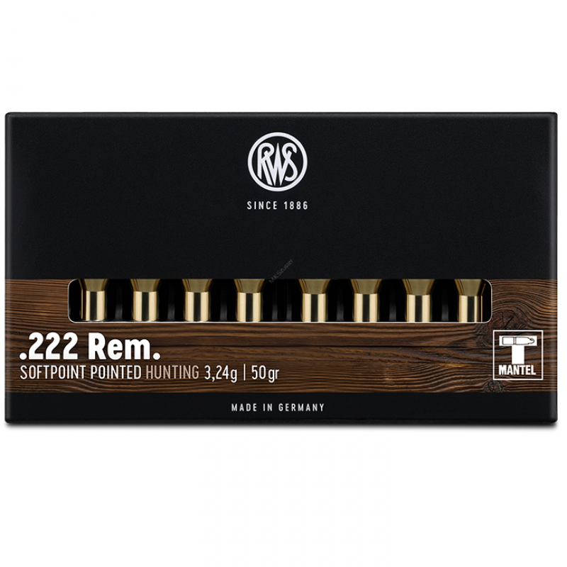 RWS kal.222 REM TMS 3,2 g ( 20 sztuk )