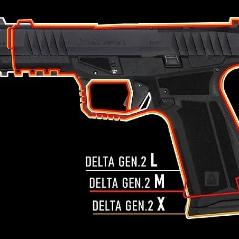 AREX DELTA M TACTICAL, BLACK, gen. 2 k. 9x19