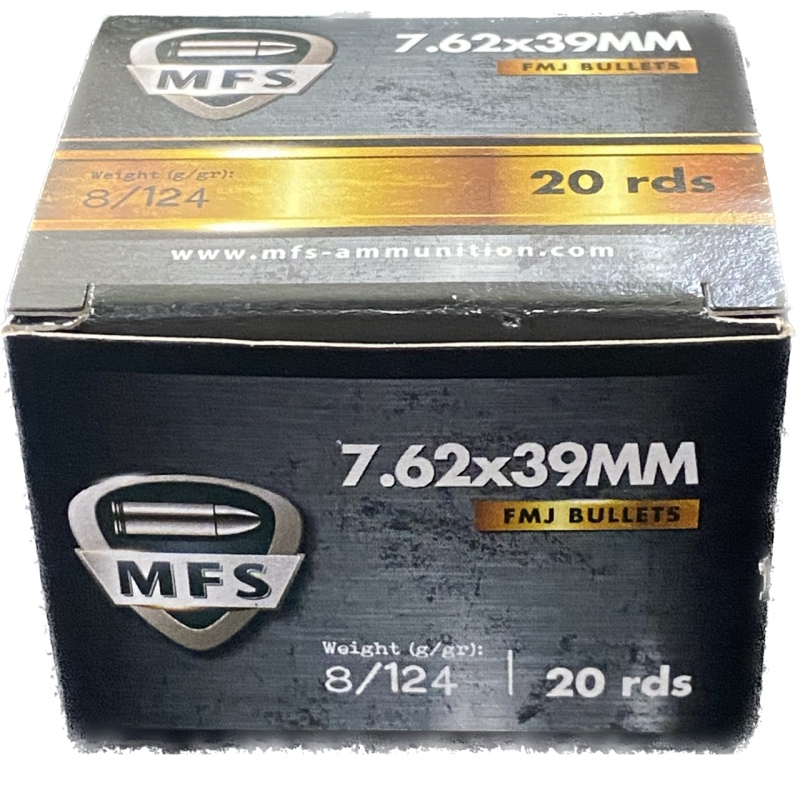 Amunicja 7,62x39 MFS / GECO FMJ 8,0g/124gr