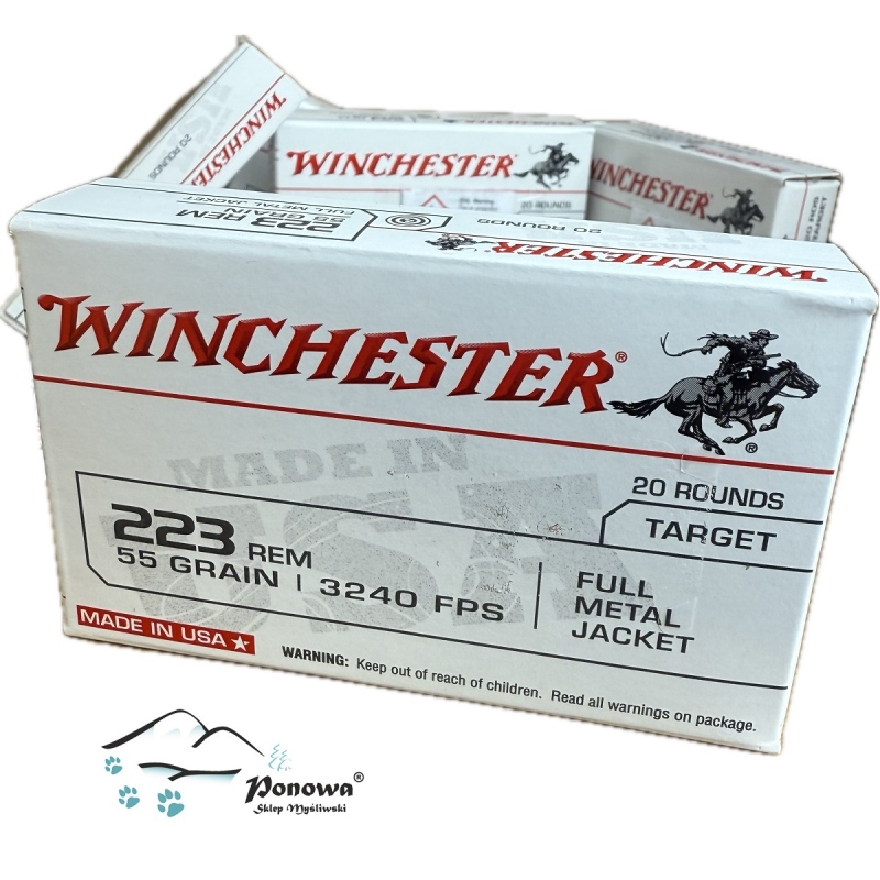 Am.k.sport.WINCHESTER kal.223 Rem FMJ, 55GR